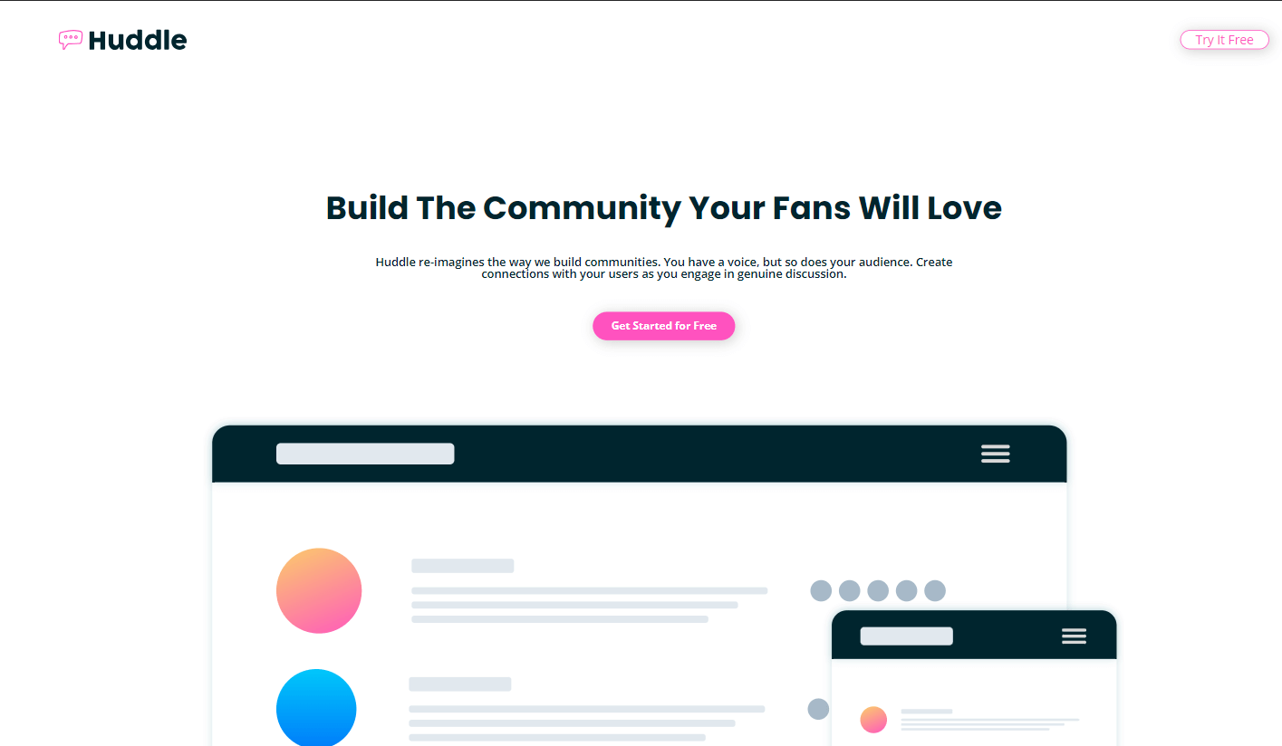 landing-page huddle-curved